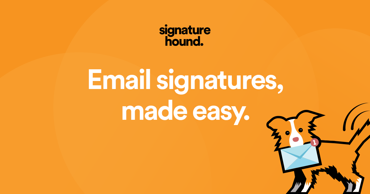 Signature Hound • Free Email Signature and Template Generator
